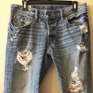 Abercrombie & Fitch men’s straight leg jeans.